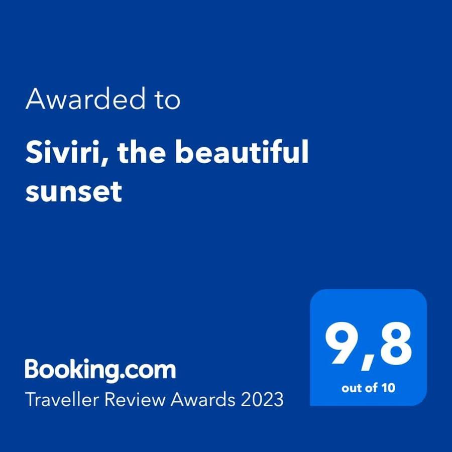 Siviri, The Beautiful Sunset Villa Екстериор снимка